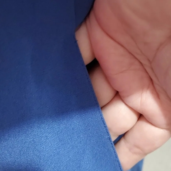 DKNY Blue shift zipped back dress M 12 uk lagenlook Donna Karan New York - Picture 7 of 10